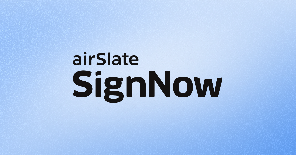 airSlate SignNow eSignature official image