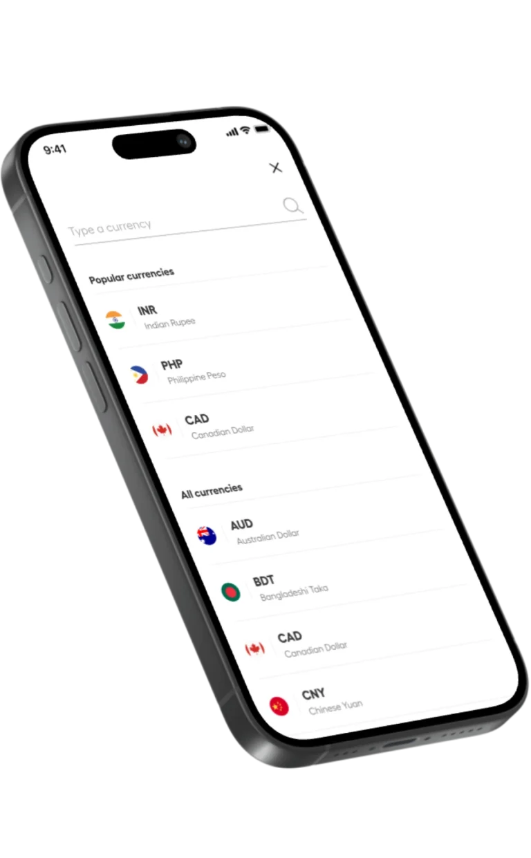 Instarem international transfers currency destination list for US senders